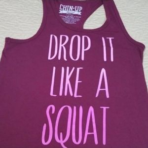 Drop it like a Squat tank top Size Xs